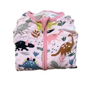 Little Sleepies Jurassic Jungle Zippy Pink Size 18-24 months